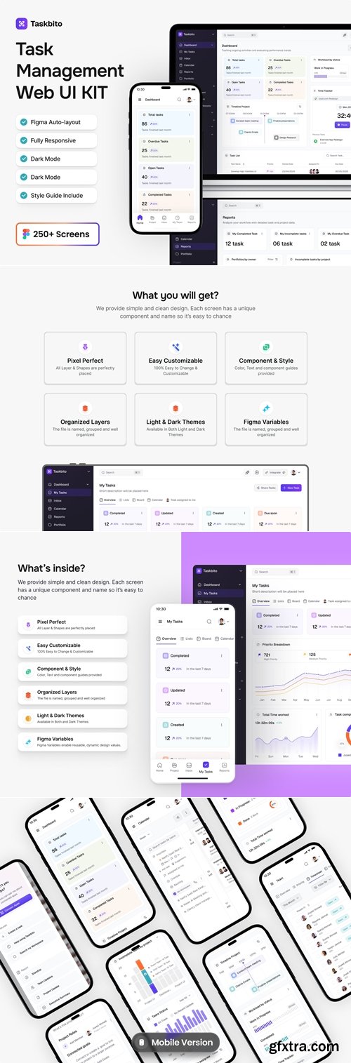 Taskbito Task Management Web App UI Kit