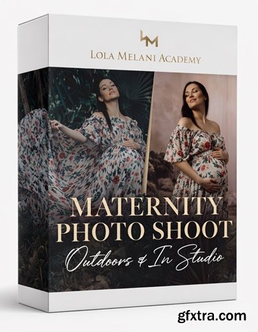 Lola Melani Academy - Maternity Photo Shoot Outdoors & In Studio