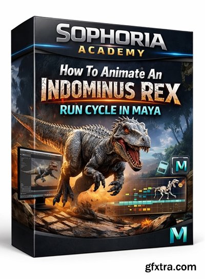 Sophoria Academy - How To Animate An Indominus Rex Run Cycle In Maya