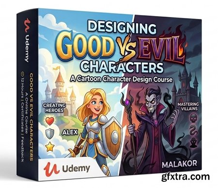 Udemy - Designing Good vs Evil Characters: A Cartoon Character Design