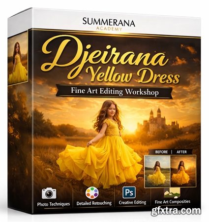 Summerana Academy - Djeirana Yellow Dress - Fine Art Editing Workshop