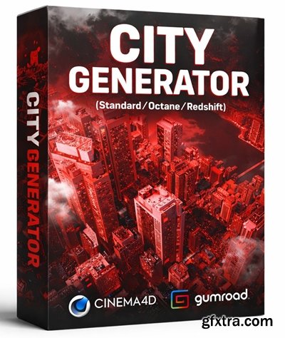 CityRig 2.1 - Cinema 4D City Generator (Standard/Octane/Redshift)
