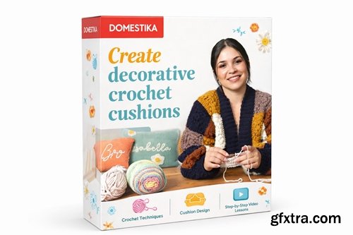 Domestika - Create decorative crochet cushions Domestika - Create decorative crochet cushions