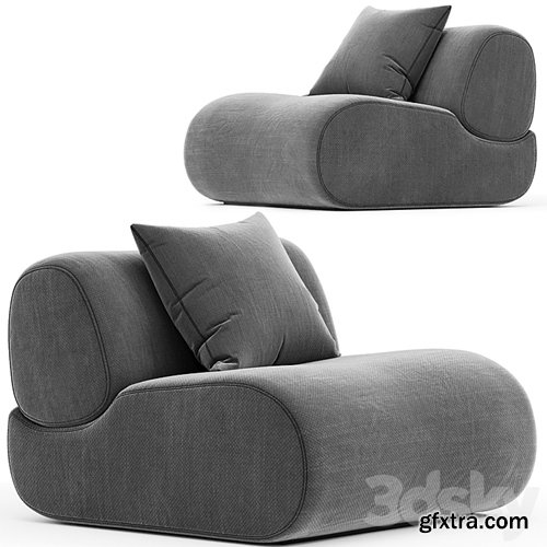 3dsky Pro - Lemmy Armchair LM93 930L x 1020D x 670H