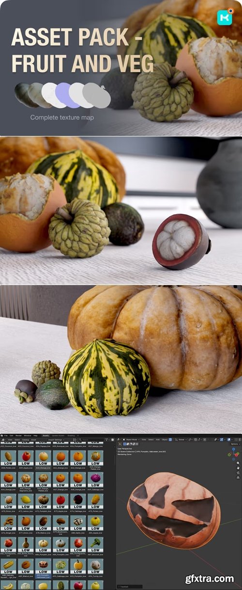 Fruit and Veg. Asset Pack by KIRI Engine