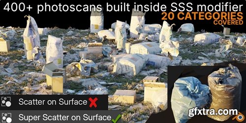 Artstation - Super Scatter On Surface, 400+ Photoscans Covering 20 Categories