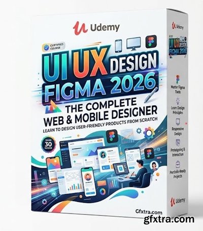 Udemy - UI UX Design Figma 2026: The Complete Web & Mobile Designer