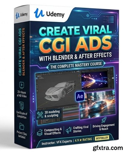 Udemy - Create Viral CGI Ads with Blender & After Effects
