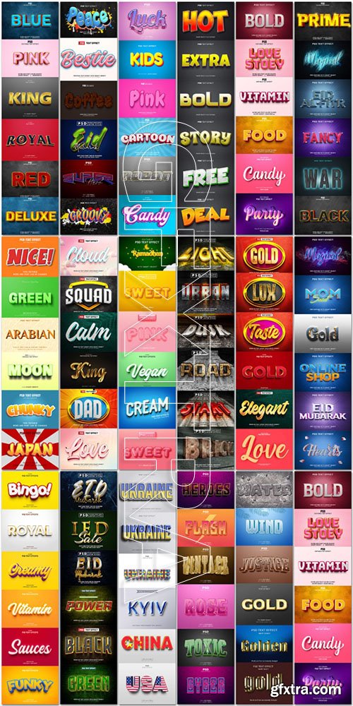 Mega Collection of PSD Text Effects Vol 1 Mega Collection of PSD Text Effects Vol 1
