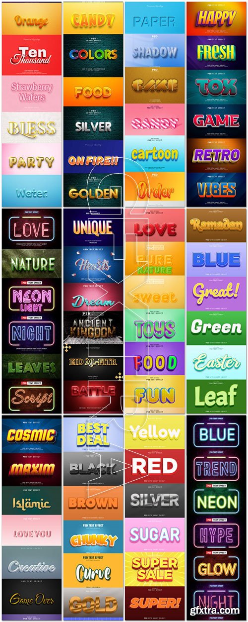 Mega Collection of PSD Text Effects Vol 2 Mega Collection of PSD Text Effects Vol 2