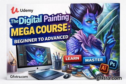 Udemy - The Digital Painting Mega Course: Beginner To Advanced Udemy - The Digital Painting Mega Course: Beginner To Advanced