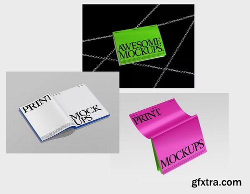 Wannathis - Books & magazines mockups