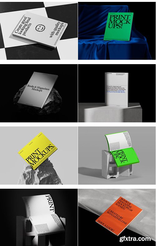 Wannathis - Books & magazines mockups