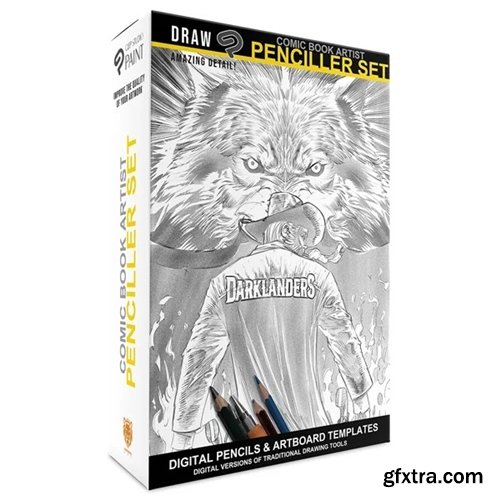 ReyesArt - Comic Book Artist Penciller Kit for Clip Studio Paint
