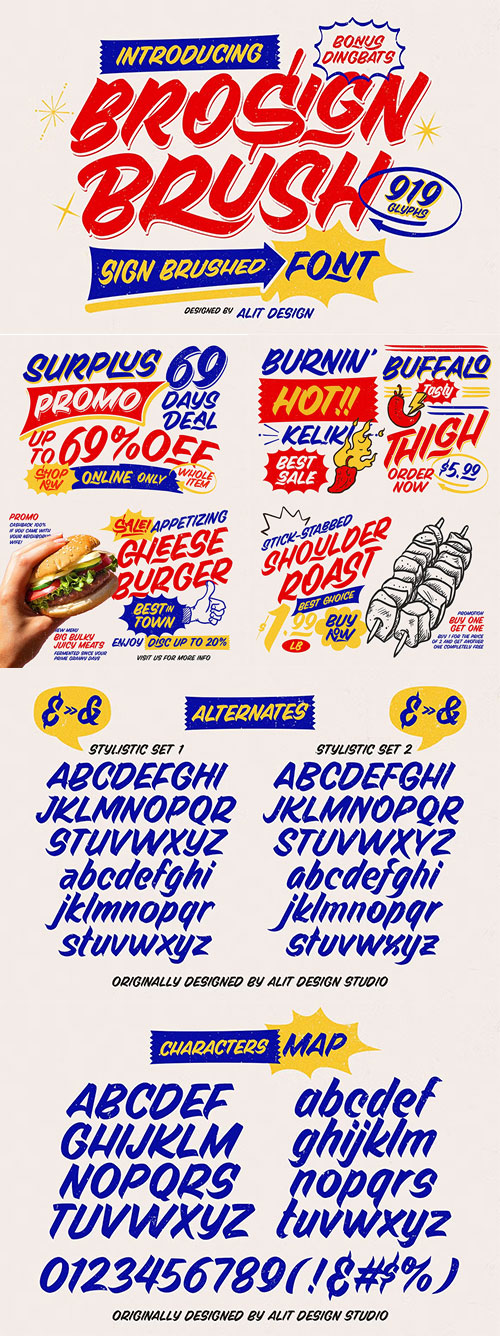Brosign Brush Typeface 287706156 Brosign Brush Typeface 287706156