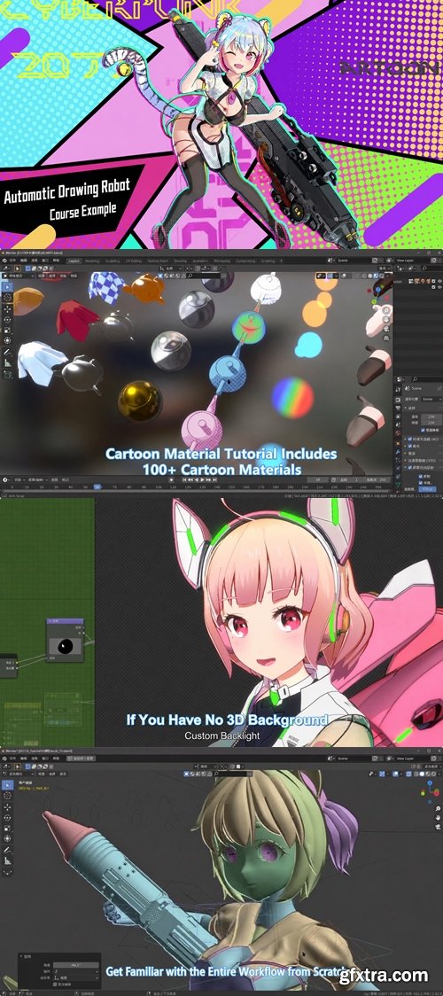 Yiihuu - Blender 3D to 2D Original Character Creation Workflow Yiihuu - Blender 3D to 2D Original Character Creation Workflow