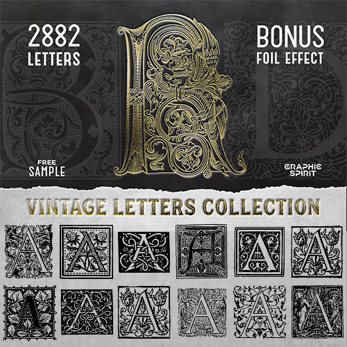 28 IN 1 VINTAGE LETTERS COLLECTION 1170716 28 IN 1 VINTAGE LETTERS COLLECTION 1170716