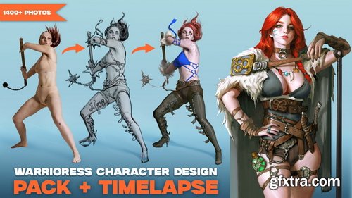 Artstation - 1400+ Warrioress Reference Pictures + PROCESS TIMELAPSE + PS