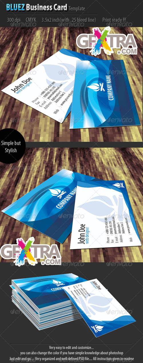 Bluez Business Card Template