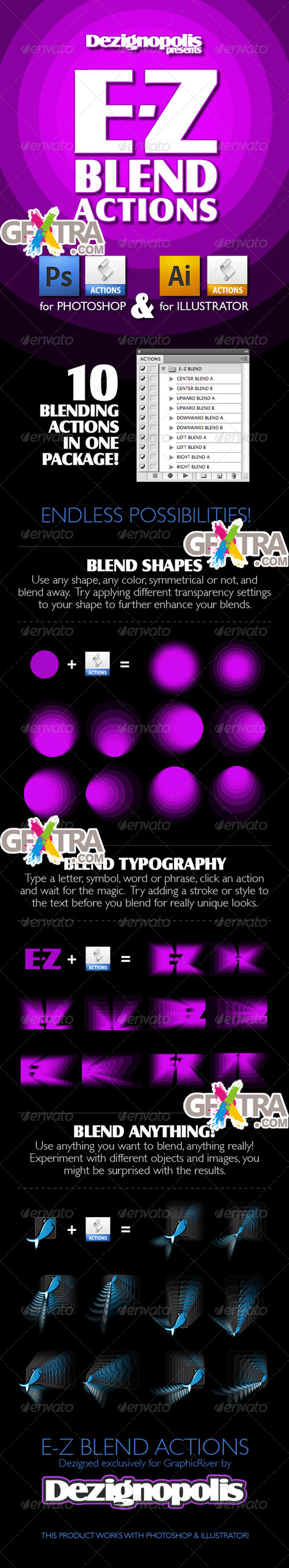 E-Z Blend Actions