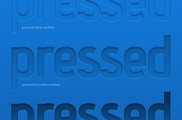 Pressed - Letterpress Photoshop Style