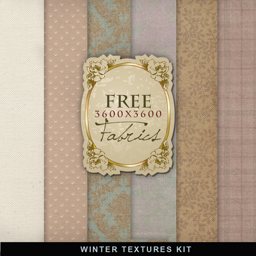 Textures - Winter Fabric Backgrounds #4