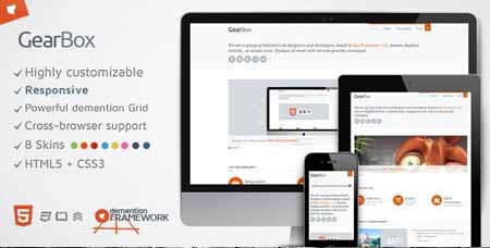 ThemeForest - GearBox - Modern, Responsive, Adaptable Framework - (Rip)