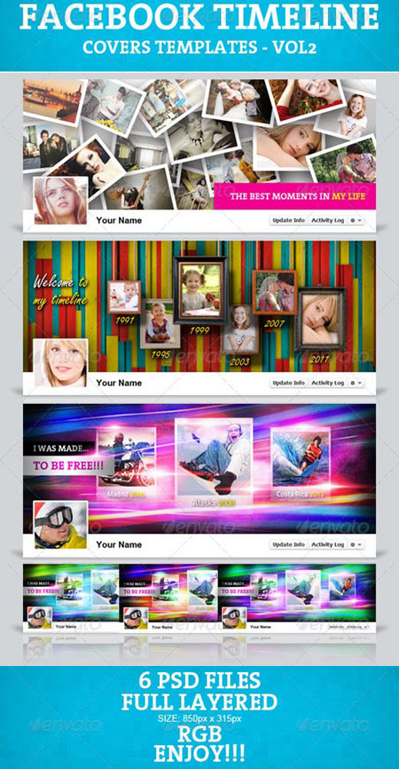 GraphicRiver - Facebook Timeline Covers Pack 1