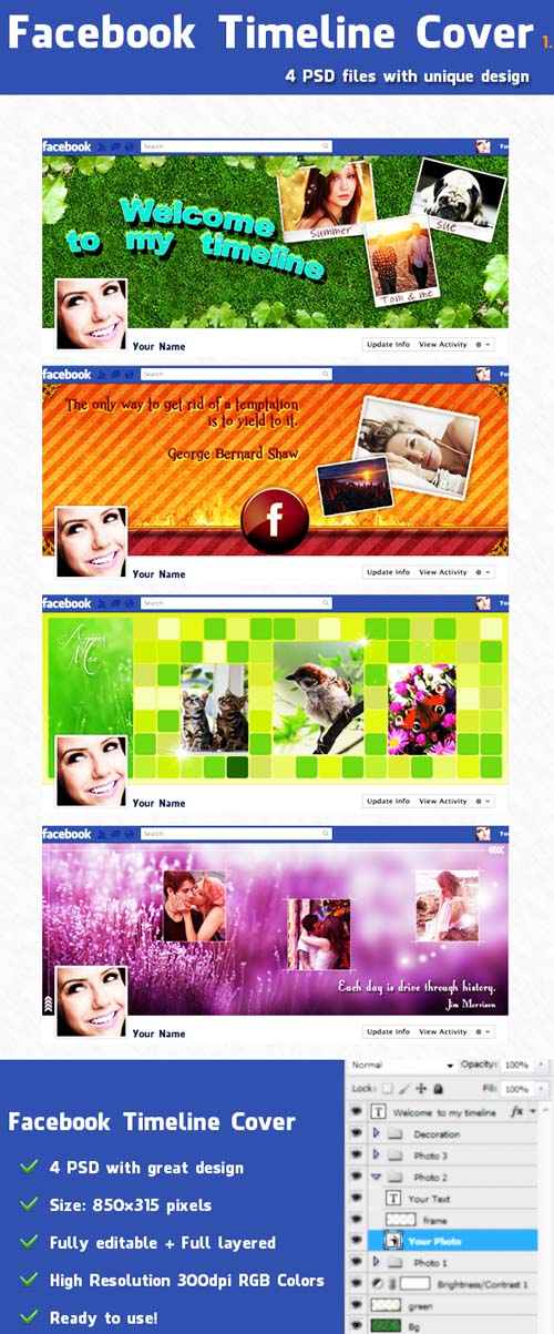 GraphicRiver - Facebook Timeline Covers Pack 1