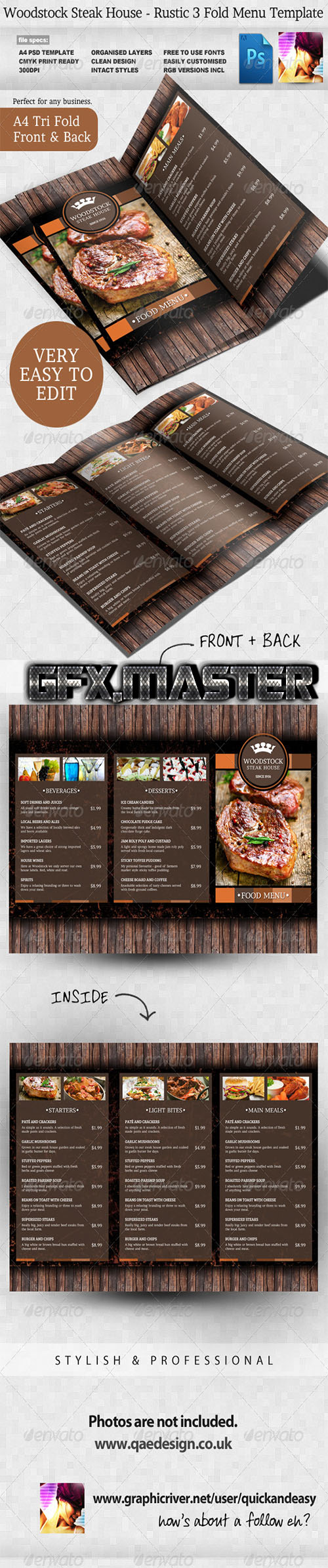 GraphicRiver - Rustic Menu Template