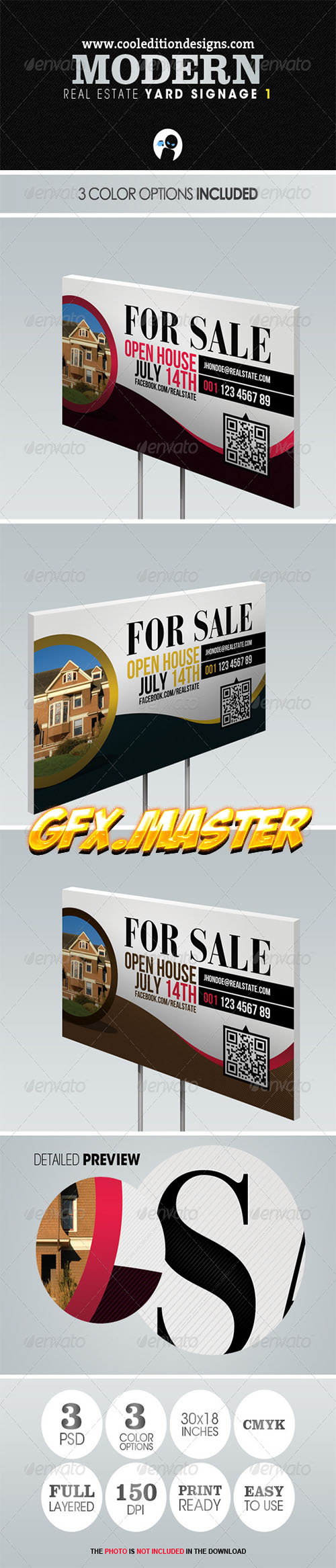 GraphicRiver - Modern Real Estate Yard Signage 1