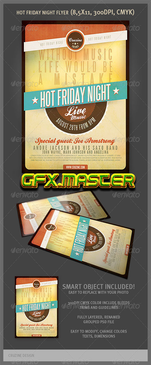 GraphicRiver - Hot Friday Night Flyer