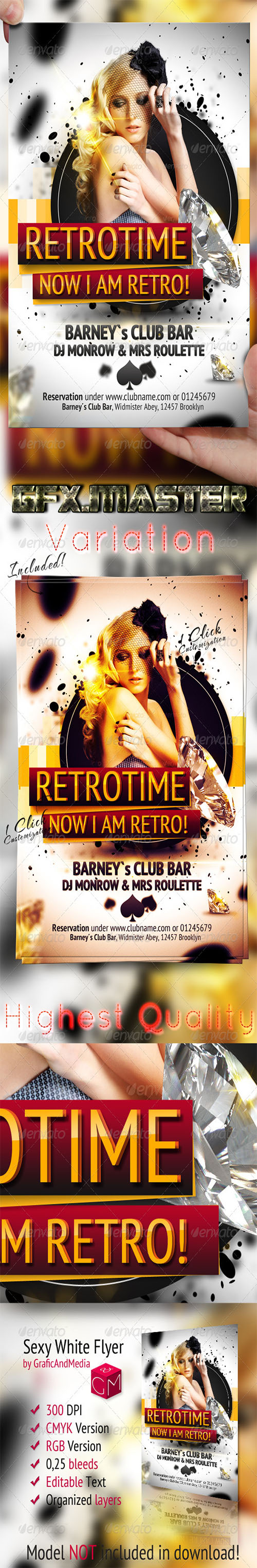 GraphicRiver - RetroTime Party Flyer Template