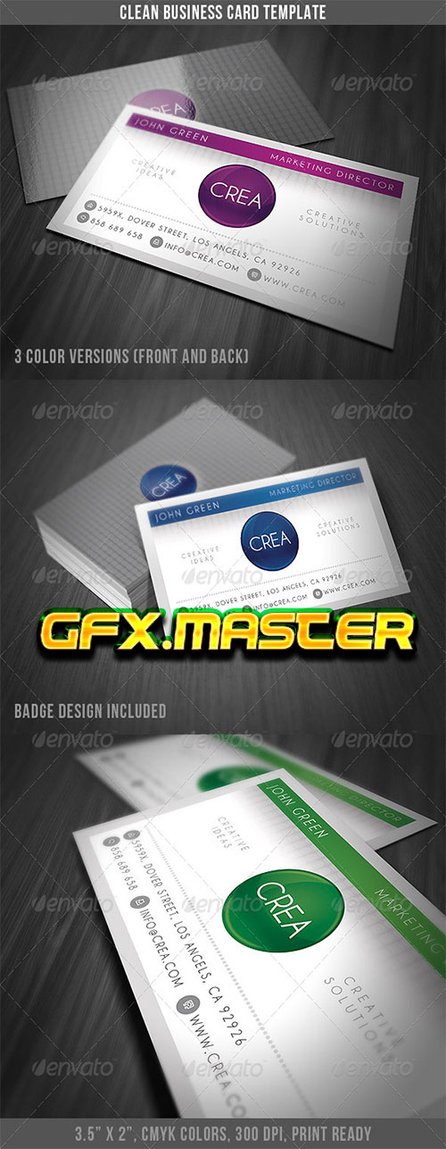 GraphicRiver - Clean Style Business Card