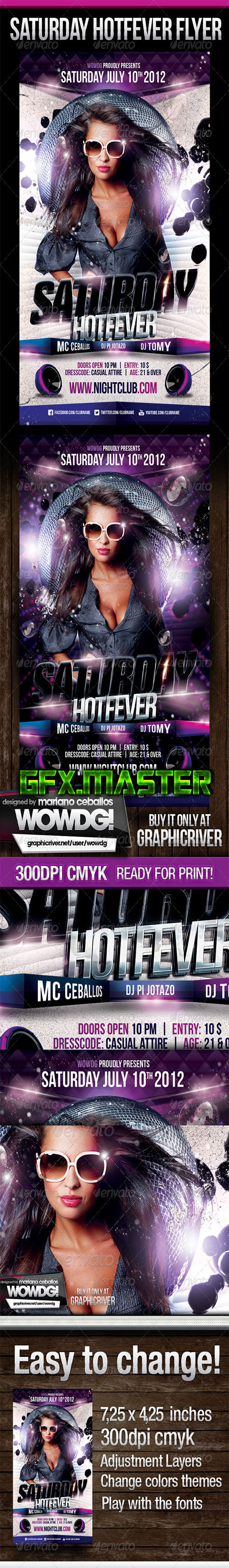 GraphicRiver - Saturday HotFever Nights