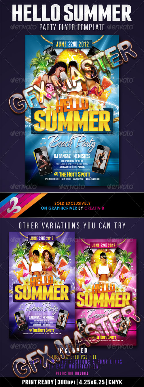 GraphicRiver - Hello Summer Party Flyer Template