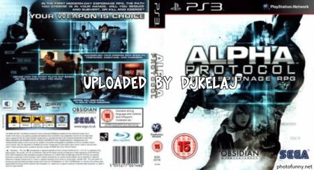 Alpha Protocol (EU, 05/28/10) PS3 DUPLEX