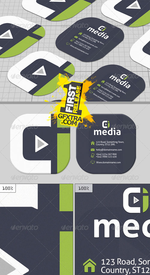 GraphicRiver: Media Creative Business Card