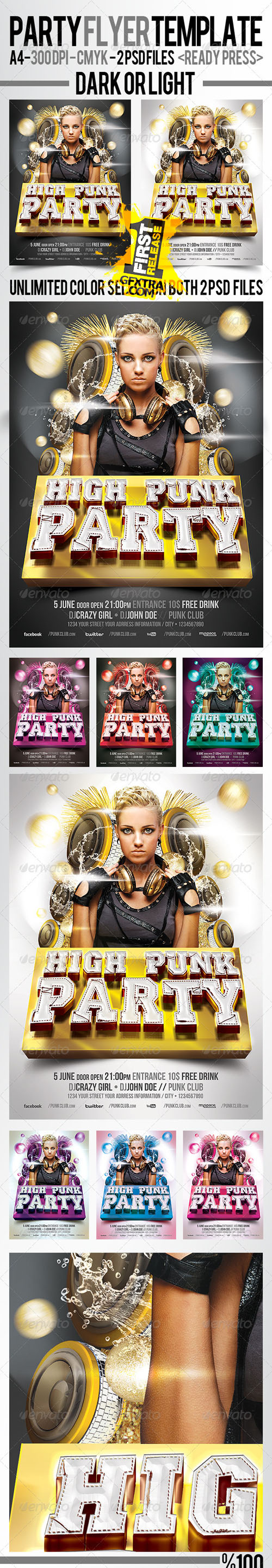 GraphicRiver: Punk Party Flyer Template