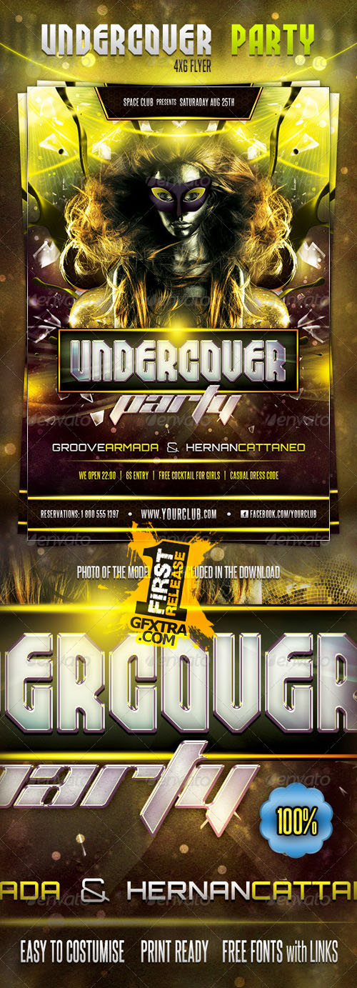 GraphicRiver: Undercover Party Flyer