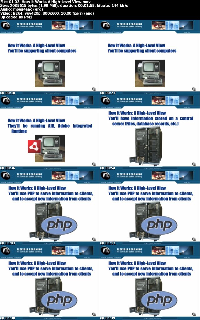 VTC - Adobe AIR and PHP Development DVD