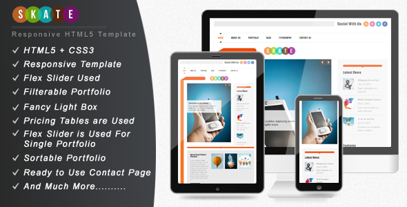 Themeforest - Skate - Creative Responsive Website Template