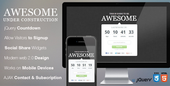 Themeforest - Awesome Coming Soon Page