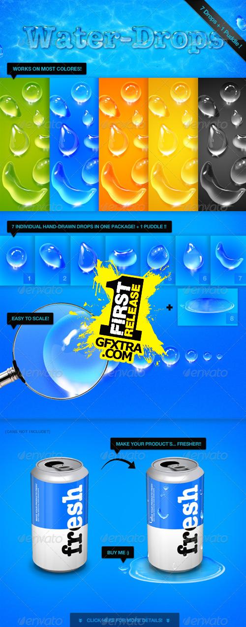 GraphicRiver: Fresh Water Drops - Pack