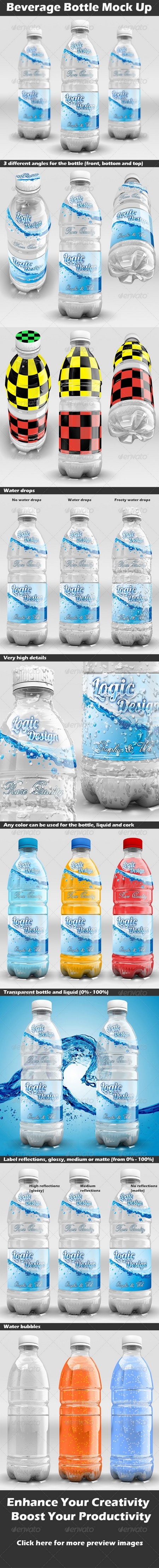 GraphicRiver - Beverage Bottle Mock Up