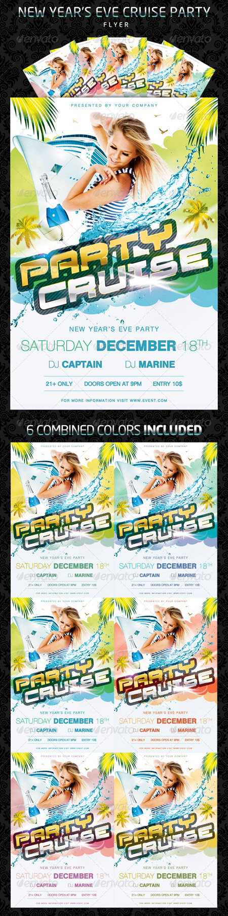 GraphicRiver Party Cruise Flyer