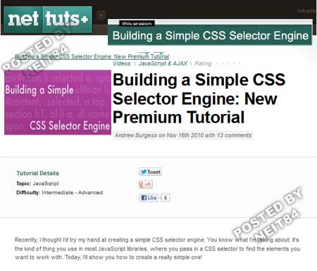 Building a Simple CSS Selector Engine - NetTuts+