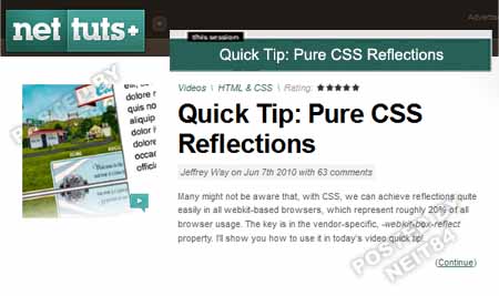 Quick Tip: Pure CSS Reflections - NetTuts+