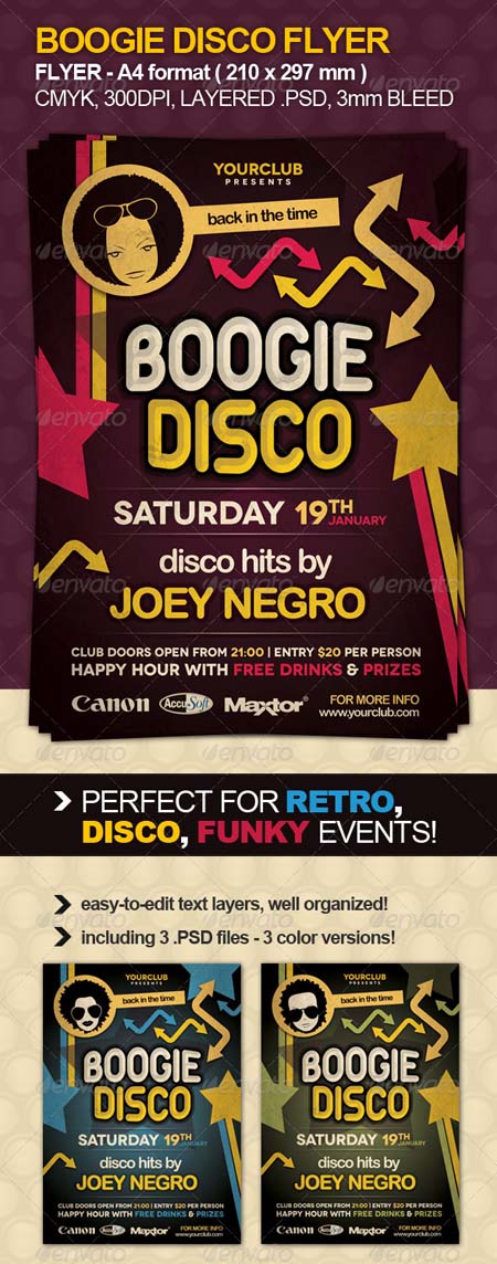 GraphicRiver Boogie Disco Flyer