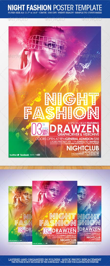 GraphicRiver Night Fashion Party Flyer/Poster